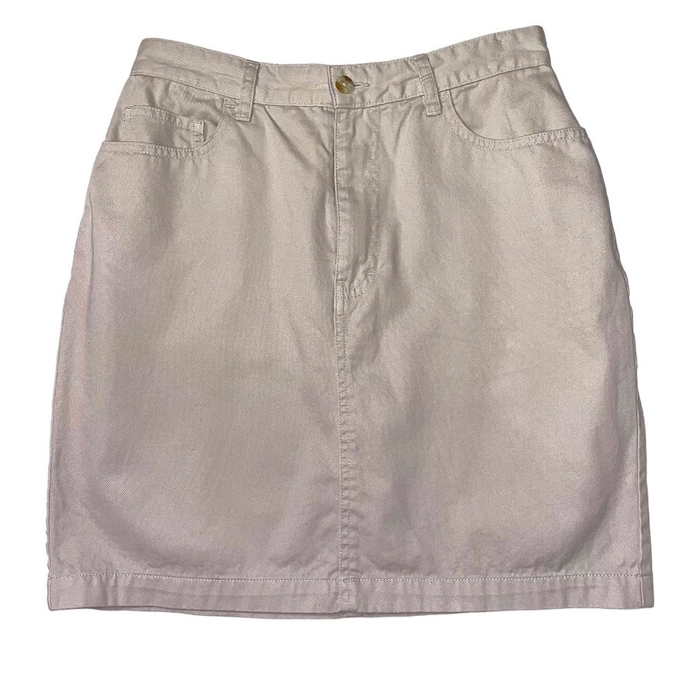 TOMMY HILFIGER khaki / tan miniskirt Size 8